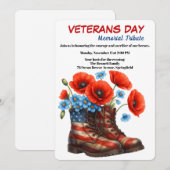 Helden ehren | Veterans Day Tribut Einladung (Vorne/Hinten)