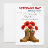 Helden ehren | Veterans Day Tribut Einladung (Vorne/Hinten)