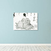 Helden eines Monogatari Leinwanddruck (Insitu (Holzboden))