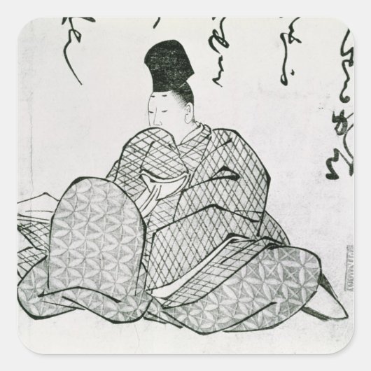 Helden eines Monogatari Quadratischer Aufkleber (Vorderseite)