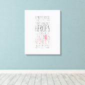 Helden erinnern sich, aber Legenden nie Leinwand D (Insitu (Holzboden))