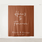 Helden für immer Hochzeit Foto Prop Hintergrund Wandteppich (Vorderseite)