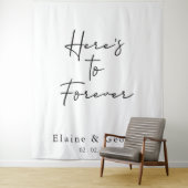 Helden für immer Hochzeit Foto Prop Hintergrund Wandteppich (Beispiel)