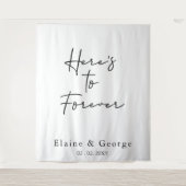 Helden für immer Hochzeit Foto Prop Hintergrund Wandteppich (Vorderseite)