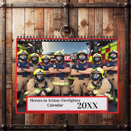 Helden in Aktion: Feuerwehrmann 20XX Kalender