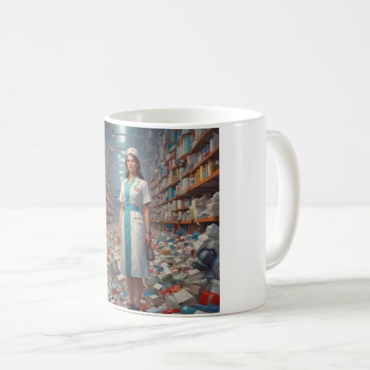 Helden in Scrubs: Feiern Sie unsere Krankenschwest Kaffeetasse (VorderseiteRechts)