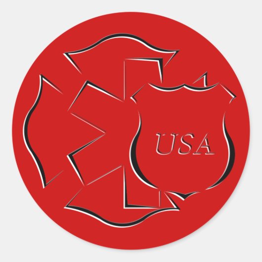 Helden Runder Aufkleber (Vorderseite)