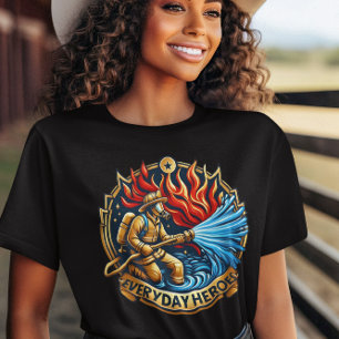 Heldenfeuerwehrkämpfer kämpfen Blaze T-Shirt