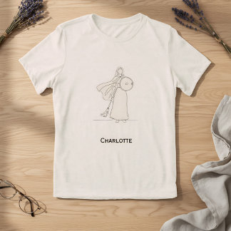 Heldenhafte Linienkunst - Moderner Minimalistische Tri-Blend Shirt