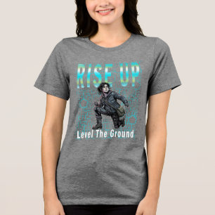 heldenhafter Stil Tri-Blend Shirt