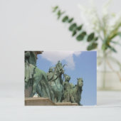 Heldenplatz, Budapest Postkarte (Stehend Vorderseite)