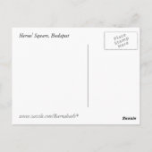 Heldenplatz, Budapest Postkarte (Rückseite)