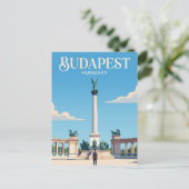Heldenplatz Ungarn Postkarte (Stehend Vorderseite)
