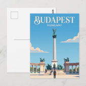Heldenplatz Ungarn Postkarte (Vorne/Hinten)