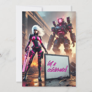 Heldenroboter Einladung