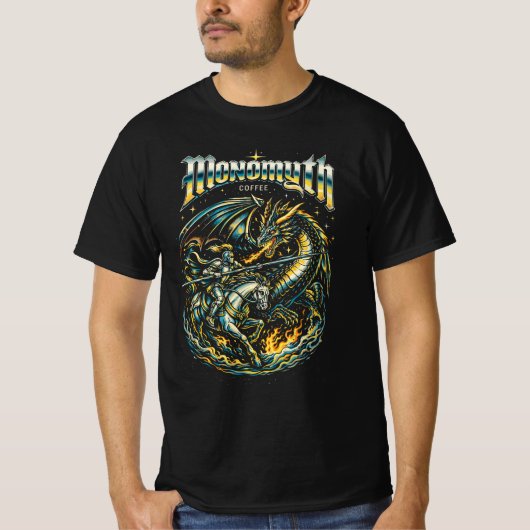 Heldensuche Vintage Fantasy Design T-Shirt (Vorderseite)