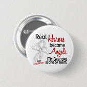 Helder werden Engels-Großvater-Lungenkrebs Button (Vorne & Hinten)