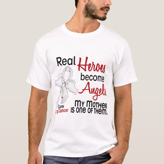 Helder werden Engels-Mutter-Lungenkrebs T-Shirt (Vorderseite)
