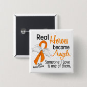 Helder werden Engels-Nieren-Krebs Button (Vorne & Hinten)