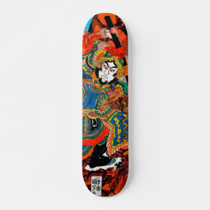 Heldin Suikoden Utagawa Kunioshi Krieger ukiyo-e Skateboard