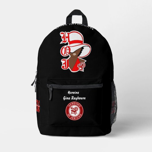 Heldin von Jericho HOJ Rucksack Personalisiert (Vorderseite)