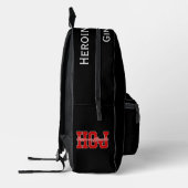 Heldin von Jericho HOJ Rucksack Personalisiert (Links)
