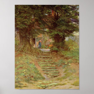 Helen Allingham A Hütte in der Nähe von Crocken Hi Poster