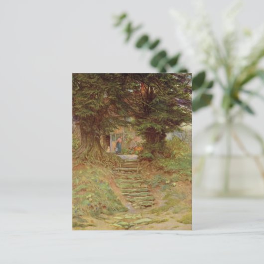 Helen Allingham A Hütte in der Nähe von Crocken Hi Postkarte (Stehend Vorderseite)