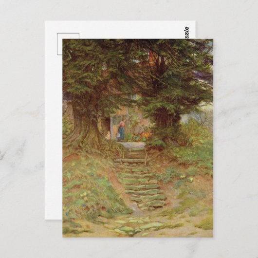 Helen Allingham A Hütte in der Nähe von Crocken Hi Postkarte (Vorne/Hinten)