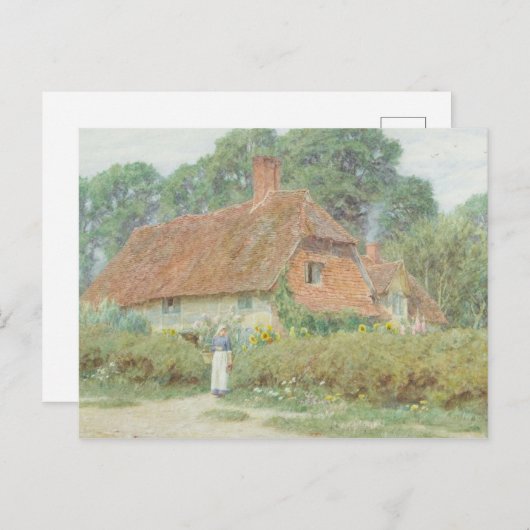 Helen Allingham am Hütte Gate Postkarte (Vorne/Hinten)