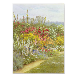 Helen Allingham Vintag A Herbgesäge Grenze Fotodruck