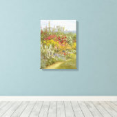 Helen Allingham Vintag A Herbgesäge Grenze Leinwanddruck (Insitu (Holzboden))