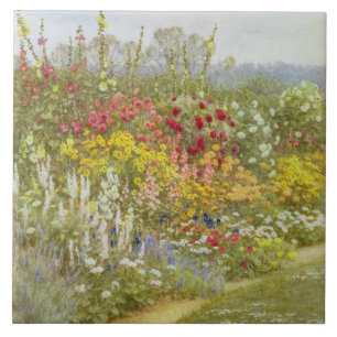 Helen Allingham Vintag A Herbstgrenze Fliese