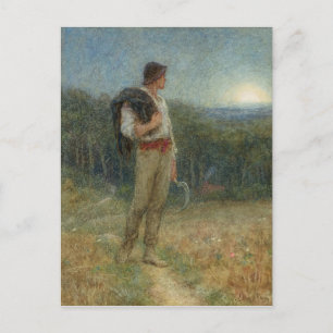 Helen Allingham Vintag Harvest Moon Postkarte