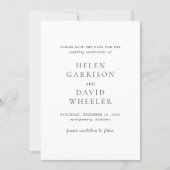 Helen Classic Elegant Wedding Save The Date (Vorderseite)