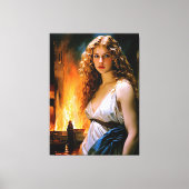 "Helen, ein Spartaner Schönheit, Troy's Fire" Leinwanddruck (Vorderseite)