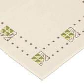 Helen Foster Checkerberry Design Mittelgroßer Tischläufer (Ecke)