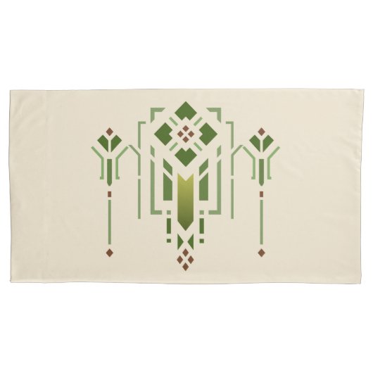 Helen Foster Prairie Stencil Motif King Size Kissenbezug (Vorderseite)