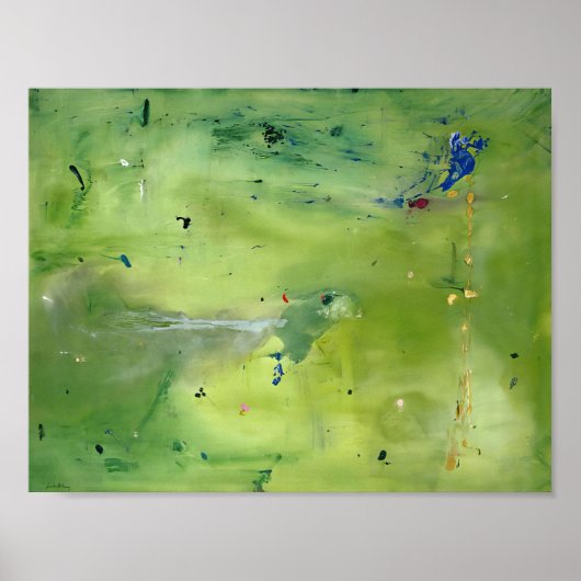 Helen Frankenthaler - Ein grüner Gedanke in einem Poster (Vorne)