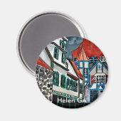 Helen GA Feriparadies Deutschland Stadt Georgien K Magnet (Vorderseite/Rückseite)