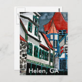 Helen GA Feriparadies Deutschland Stadt Georgien K Postkarte (Vorne/Hinten)