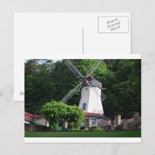 Helen, GA Windmill Postkarte (Vorne/Hinten)