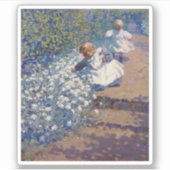 Helen Galloway McNicoll Picking Blume Aufkleber (Vorderseite)