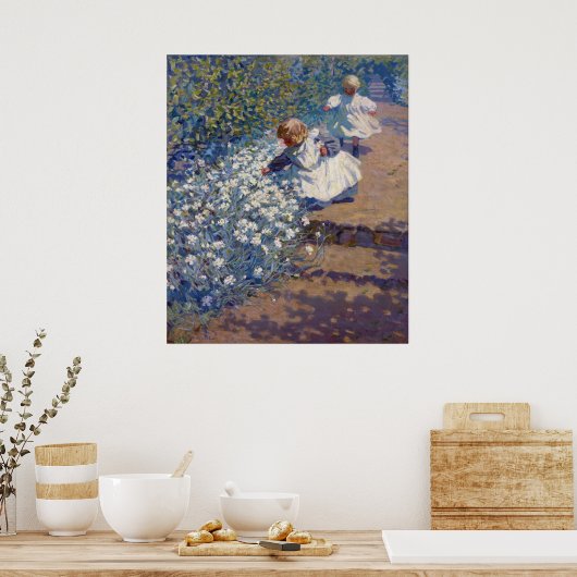 Helen Galloway McNicoll Picking Blume Poster (Küche)