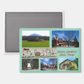 Helen, Georgia Alpendorf Magnet (Vorderseite/Rückseite)