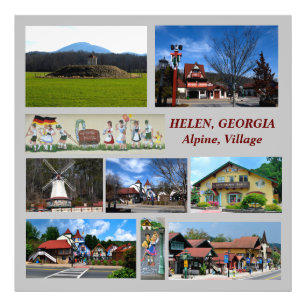 Helen, Georgia Alpine Village Fotodruck