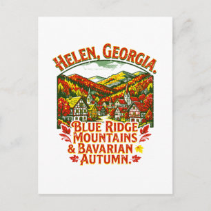 Helen Georgia Blue Ridge Mountains Bayerischer Her Postkarte