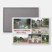 Helen, Georgia Magnet (Vorderseite/Rückseite)