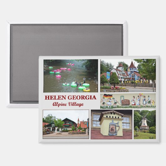 Helen, Georgia Magnet (Vorderseite/Rückseite)