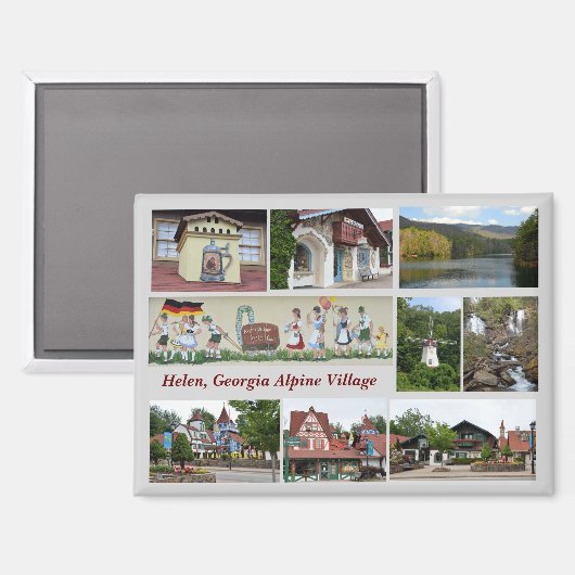 Helen, Georgia Magnet (Vorderseite/Rückseite)